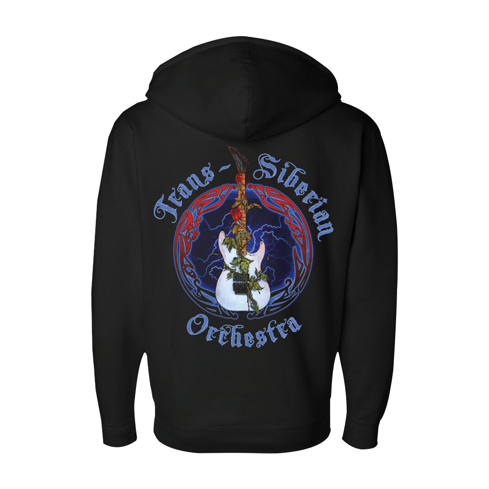 Lightning Circle Guitar Zip Hoodie