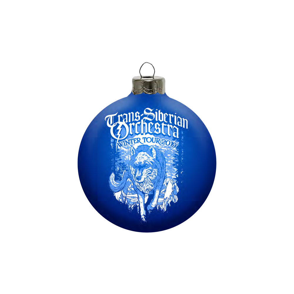 TSO 2019 Ornament Wolf Blue